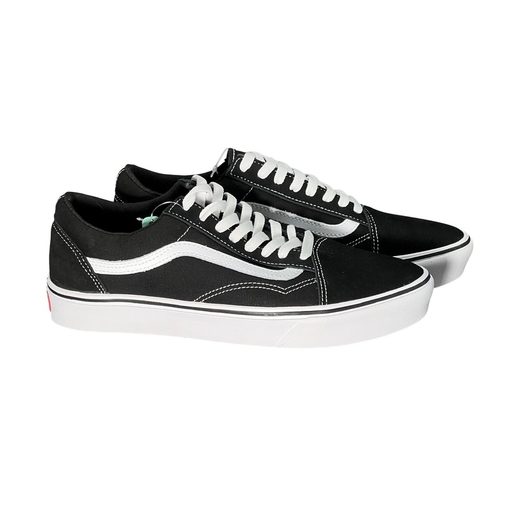 NIB Vans ComfyCush‎ Old Skool Men's 9.5 Black White Skate Shoes VN0A3WMAVNE